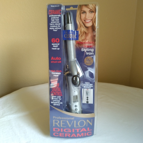 NEW Revlon Digital 3/4" Ceramic Styling Iron - Picture 3 of 15